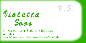 violetta soos business card